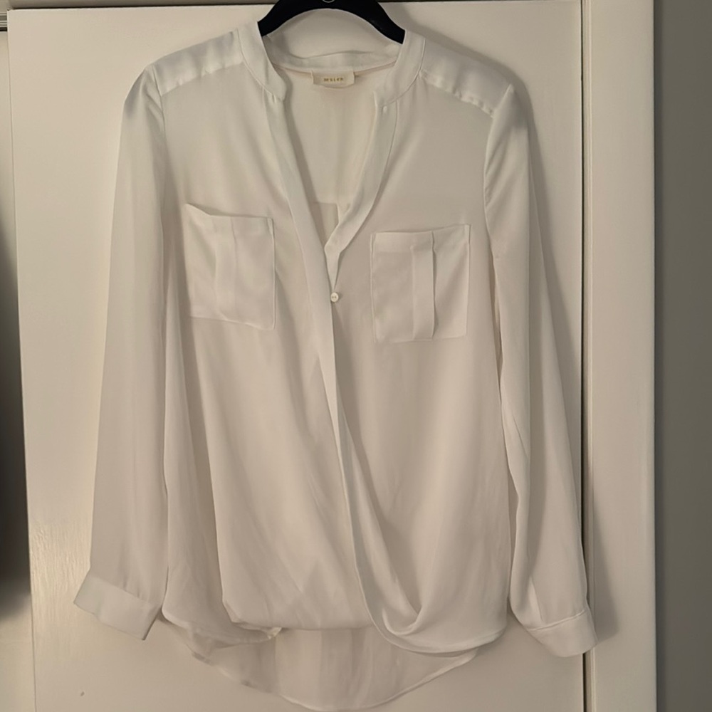 Elegant White Women's Blouse